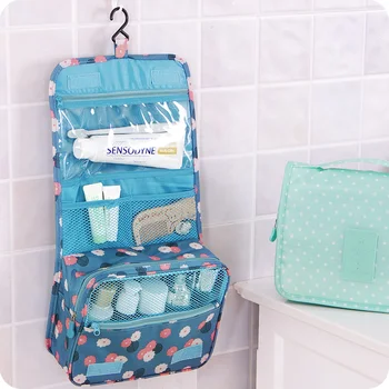 Sammenklappelig Praktisk Travel Organizer Vandtæt Cosmetic Bag Stor Kapacitet Bærbare Rejser Opbevaring Toilettasker Rejse Lettere