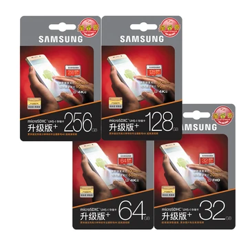 SAMSUNG EVO Plus Hukommelseskort Class10 64GB 128GB 256 GB SDXC-U3 Micro SD-TF Kort 32GB SDHC U1 Trans Flash til Tablet-Telefoner