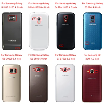 Samsung Galaxy S2 S3Mini S4Mini S5Mini S6 E5 E7 On5 On7 Z2 Core 2 G355H G530H G360 Note 2 3 4 5 Hårde Plast Mobil Taske