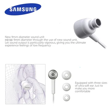 SAMSUNG Original HS-130 Kabel 3,5 mm In-ear Headset med Micr-5 Farve øretelefon til Samsung Galaxy S8 S8Edge Støtte Officielle Test