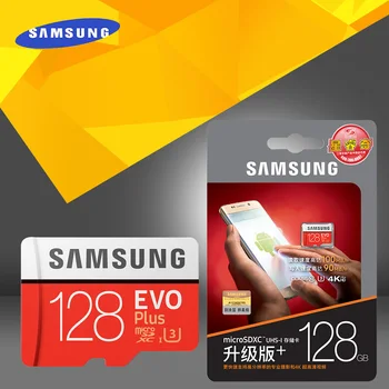 Samsung Originale Hukommelseskort 16 GB/32G/SDHC 64GB/128GB/256GB/SDXC-80MB/S MicroSD Class10 Micro SD/TF C10 Flash Cards Skib