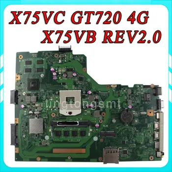 SAMXINNO for ASUS X75VD X75VC bundkort X75VB REV2.0 Bundkort Grafisk GT720 4G N14M-GE-S-A2 Hukommelse Om Bord testet