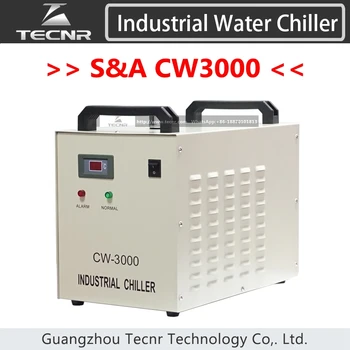 S&A CW3000 industri luft vandkøler CW3000AG for laser maskine køling 60W 80W laser tube