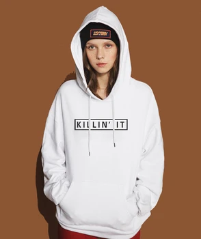 Sanger KILLIN'DET Print 2017 Sweatshirt Til Kvinder er Hoody Fashion Streetwear Hipster Kawaii Hættetrøjer Kvindelige Sweatshirts Kpop Tøj
