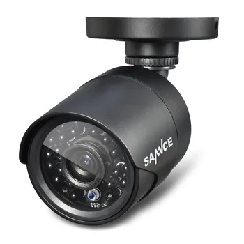 SANNCE 4STK 1.0 MP 720P TVI Sikkerhed Kameraer Indendørs Udendørs IR Night Vision CCTV Overvågning, Sikkerhed Kamera med BNC-kabel