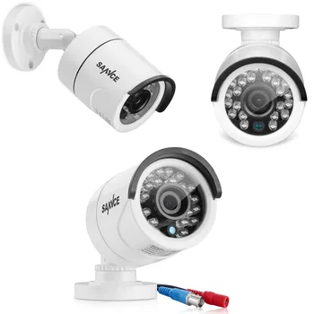 SANNCE 8CH CCTV sikkerhedssystem HD 1080N AHD DVR 4STK 720P IR udendørs CCTV Kamera System 8-Kanals Video Overvågning Kit