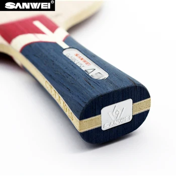 Sanwei 2017 Nye A9 (5 Lags, Enkelt, Solidt Træ Kerne, Kraftige Angreb) Bordtennis Blade Ping Pong Spektakel Bat