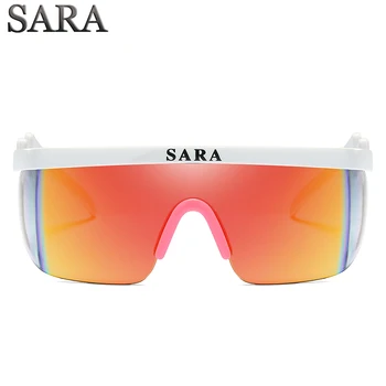 SARA Udendørs Sport Vindtæt Solbriller Man Reflekterende Belægning spejlglas Store Surround-Brillerne Med Non-Slip Næse Goggle CE