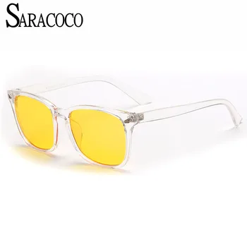 SARACOCO Anti-blue-Computer-Briller, Beskyttelsesbriller Rammer Kvinder Mænd 2018 Mode Nærsynethed Briller Frame Beskyttelsesbriller, R'818