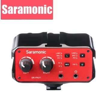 Saramonic 2-Kanals Mixer, Mikrofon Preamp-Adapter med Dobbelt XLR-6,3 mm 3,5 mm Input til iPhone 7 Smartphone Guitar DSLR-Kamera