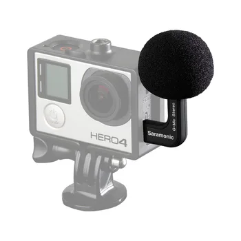 Saramonic G-Mic Gopro Mic Tilbehør Mini Dual Stereo Bolden Professionel Mikrofon til Gopro Hero4 Hero3+ Hero3 Action Kameraer