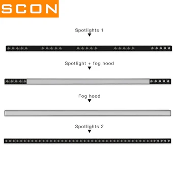 SCON 120cm overflade monteret LED-line light bar kreative lineær lang strimmel kontor korridor lampe loft & hængende line lampe