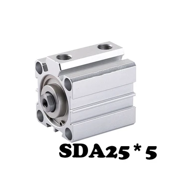 SDA25*5 Standard cylinder tynd cylinder SDA Type Luft Cylinder Kompakt Tynd Pneumatisk Cylinder