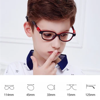 SECG Aftagelig Rundt Børn Optisk Ramme Børn Rammer Briller fødevaregodkendt Materiale, der Holder Remmen Recept Lunettes