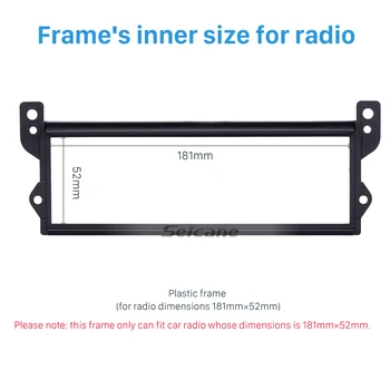 Seicane 1 din Bil Radio Fasciafor BMW Mini Cooper R50 R52 R53 I Dash DVD-Afspiller Trim installlation Panel Plade mount Trim-Kit