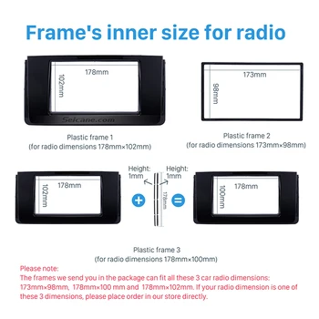 Seicane Høj Kvalitet Bil Radio Ramme Plade Installation kit Fascia instrumentpanelet til 2016 HYUNDAI H350 Bil Stereo Bezel Trim-Kit