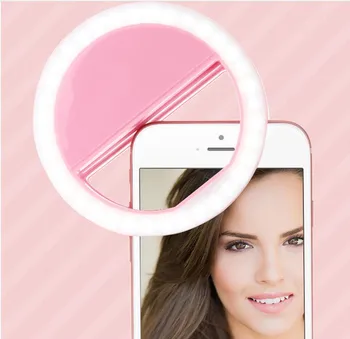Selfie Ring Spejl Makeup Sag For Xiaomi Redmi 4X Bemærk, 4X 3 Pro 3S (3X) 4 LED-Lys Blinke OP Android Mobiltelefon Dækning