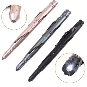 Selvforsvar Af EDC Taktiske Pen Udendørs Aluminium Redskab til Overlevelse Taktiske Kontor Blæk Pen LED Lommelygte Hånd Værktøj, Dele