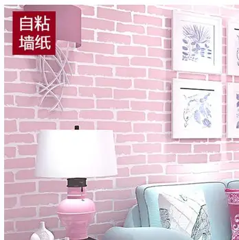 Selvklæbende tapet soveværelse stue klistermærker varm sovesal wall stickers mursten mønster 3d-TV baggrund -261