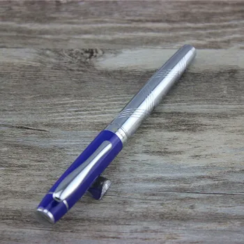 Send en refill Kuglepen i rustfrit stål Skole kontorartikler roller ball penne høj kvalitet gave gunstige 040