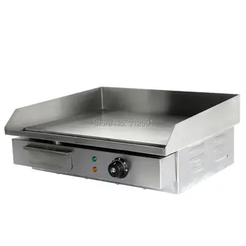 (Sendt fra Tyskland) Kommerciel El Bageplade varmeplade 55cm Køkkenbordet Grill, Elektrisk Grill Pan
