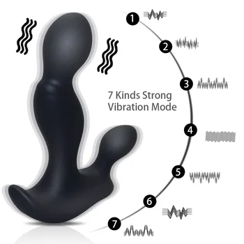 Seneste Japansk Prostata Massager Anal Vibrator Sex Legetøj USB-Genopladelige 7 Hastigheder Tilstand, Vandtæt Anal Plug stykke Legetøj for Mænd