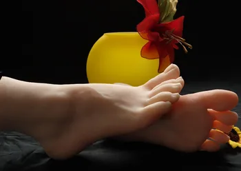 Seneste silicium gymnast girl ballerina danser fødder fod fetish tæer peger fods model legetøj dukke gratis fragt Kærlighed
