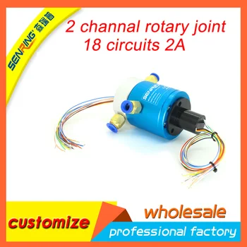 Senring el-glide ringen, 18 ledninger 2A med 2 passager rotary joint/roterende eu