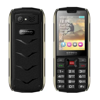 SERVO H8 Mobiltelefon 2,8 tommer 4 SIM-kort 4 standby Bluetooth Lommelygte GPRS-3000mAh Power Bank Telefonen russiske Sprog tastatur
