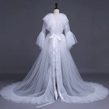 Sex Elfenben Kvinder Nattøj Se om 2018 brudekjoler aften kjole tilpasset plus size brude kjoler til photosession