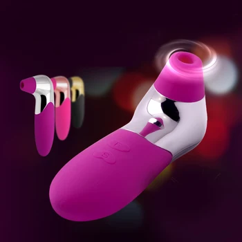 Sex Mundtlig Tungen Nipple Sucker Klitoris Vibrator Kvindelige G-Spot Massager Klitoris Sutte Bryst Pumpe Voksen Sex Legetøj Til Kvinder
