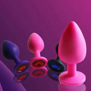 Sexet Anal Plug unisex baghave g spot Stimulerende Silicone Butt Plug Booty Beads af Krystal Smykker, sexlegetøj Elsker Gave