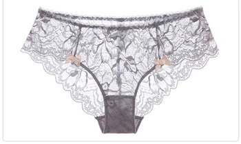 Sexet Mousse bh og trusser sæt Design Luksus Lace Blomst Bue kvinders Undertøj med Gennemsigtige Trusser Skum Brassier Tilbage