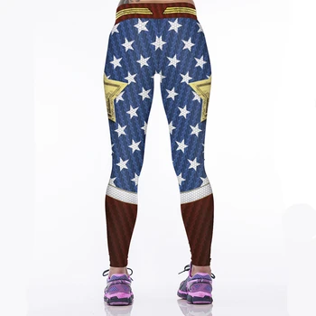Sexet Sport Kvinder Leggings Wonder Woman Cosplay 3D-Print Elastisk Høj Talje Fitness Bukser, Capris Slank Varme Trænings-og Jogging Jeggings