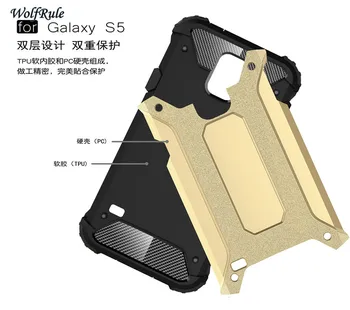 SFor Telefonen Tilfælde Samsung Galaxy S5 Dække Blød Silikone + Plastic Case Til Samsung Galaxy S5 Tilfældet For Funda Samsung S5 I9600 Coque<