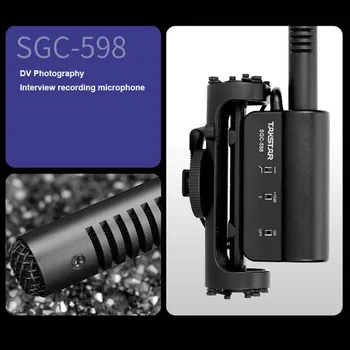 SGC-598 Fotografering Interview, Foredrag, Konference Shotgun Hotshoe Optagelse MIC Mikrofon til DSLR-Kamera, DV-Videokamera