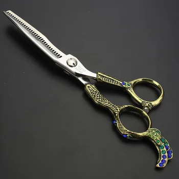 SHARONDS 6 inches professionelle frisør sakse limited edition kniv Huang frisør saks Fladskærms shear tand 2set
