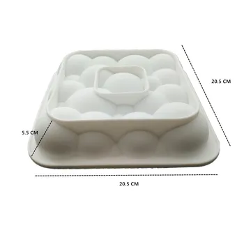 SHENHONG 3STK Silikone 3D Kage Mould Pære Cloud Ripple DIY Mousse Skimmel Cookie Muffin Moule Bagning Værktøjer