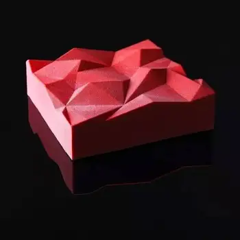 SHENHONG TRIANGULERING 3D Kage Forme Til Is, Chokolade Kage form for Pan Bageforme Tilbehør Geometriske figurer