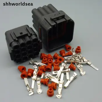 Shhworldsea 10sets 16 Pin-2,2 mm bil stik,Auto Vandtæt Elektriske plug -, Bil-sensor Vigtigste stik til bil, lastvogn ect