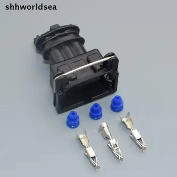 Shhworldsea 50Kit 3-Vejs 3-polede 3,5 MM Bil Brændstof Injector Stik Plug DURITE FLERE STIK JUNIOR POWER TIMER JPT-STIK
