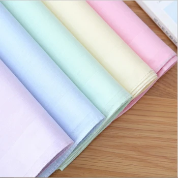 SHSEJA 10stk/masse Rent lommetørklæde håndklæde i bomuld lommetørklæde høj kvalitet lommetørklæde tekstil lommetørklæde stof produkter