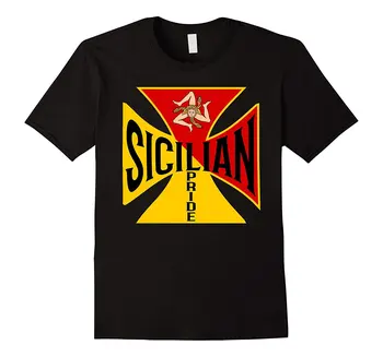 Siciliens Stolthed T-Shirt Påtrykt T-Shirt til Mænd Kort Ærme O-Neck T-Shirts Sommeren Gad Twear t-Shirts Mænd Tøj