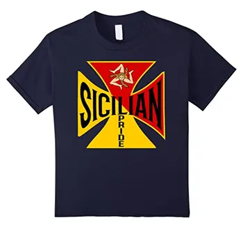 Siciliens Stolthed T-Shirt Påtrykt T-Shirt til Mænd Kort Ærme O-Neck T-Shirts Sommeren Gad Twear t-Shirts Mænd Tøj