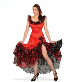 Sigøjner dans kostumer til kvinder sigøjner kostume spanien dans tøj røde danser kostumer til kvinder flamenco dans kostumer