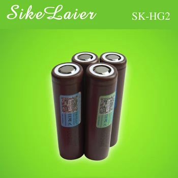SikeLaier for LG HG2 18650 18650 3000 mAh elektronisk cigaret Genopladelige power batteri med høj udledning, 30A høj strøm