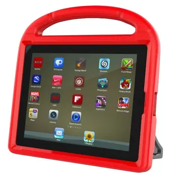 Sikker EVA Stødsikkert etui til iPad 2 3 4 Cover Cool Håndtag Stå Tablet Børn Tilfældet for funda iPad 2 etui ipad 3 cover, ipad 4 tilfælde