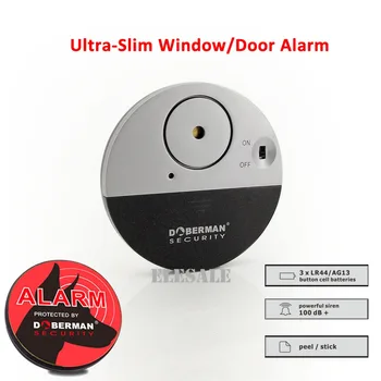 Sikkerhed SE-0106 Ulrta-Slank Dør Vindue Sensor Magnetisk Alarm Til dit Hus, Lejlighed, Butik, Kontor eller Hjem Sikkerhed