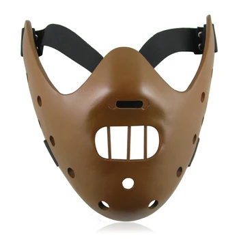 Silence of the Lambs Hannibal Filmens Tema Maske til Halloween Party Christmas Cosplay Kostume Harpiks Maske Voksne Gratis Fragt