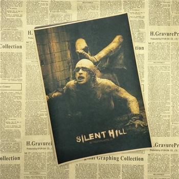 Silent Hill Klassiske Film Kraftpapir Plakat Bar, Café, Opholdsstue, Spisestue Væggen Dekorative Malerier